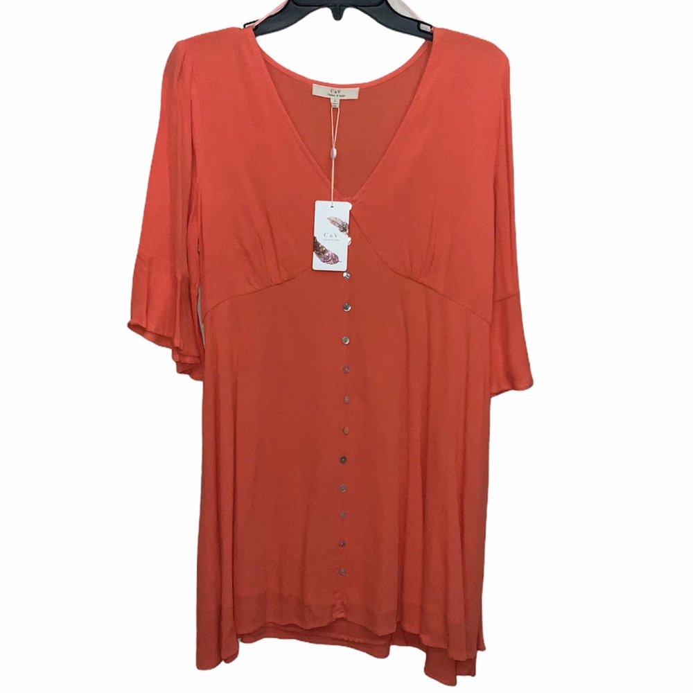 NWT Chelsea & Violet orange mini dress
